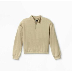 Girl's Quarter Zip Mock Neck Pullover - Art Class - S 6/6X